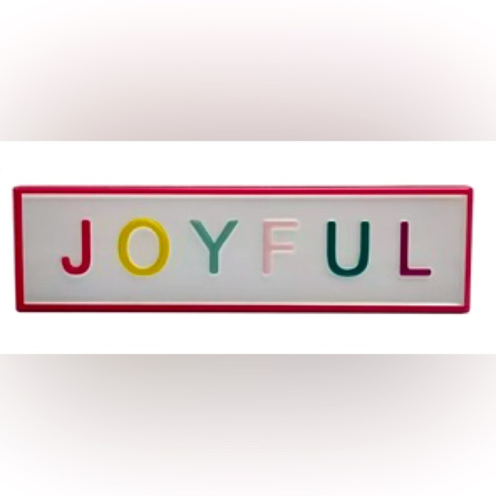 NIB Joyful Christmas Decorative Accent